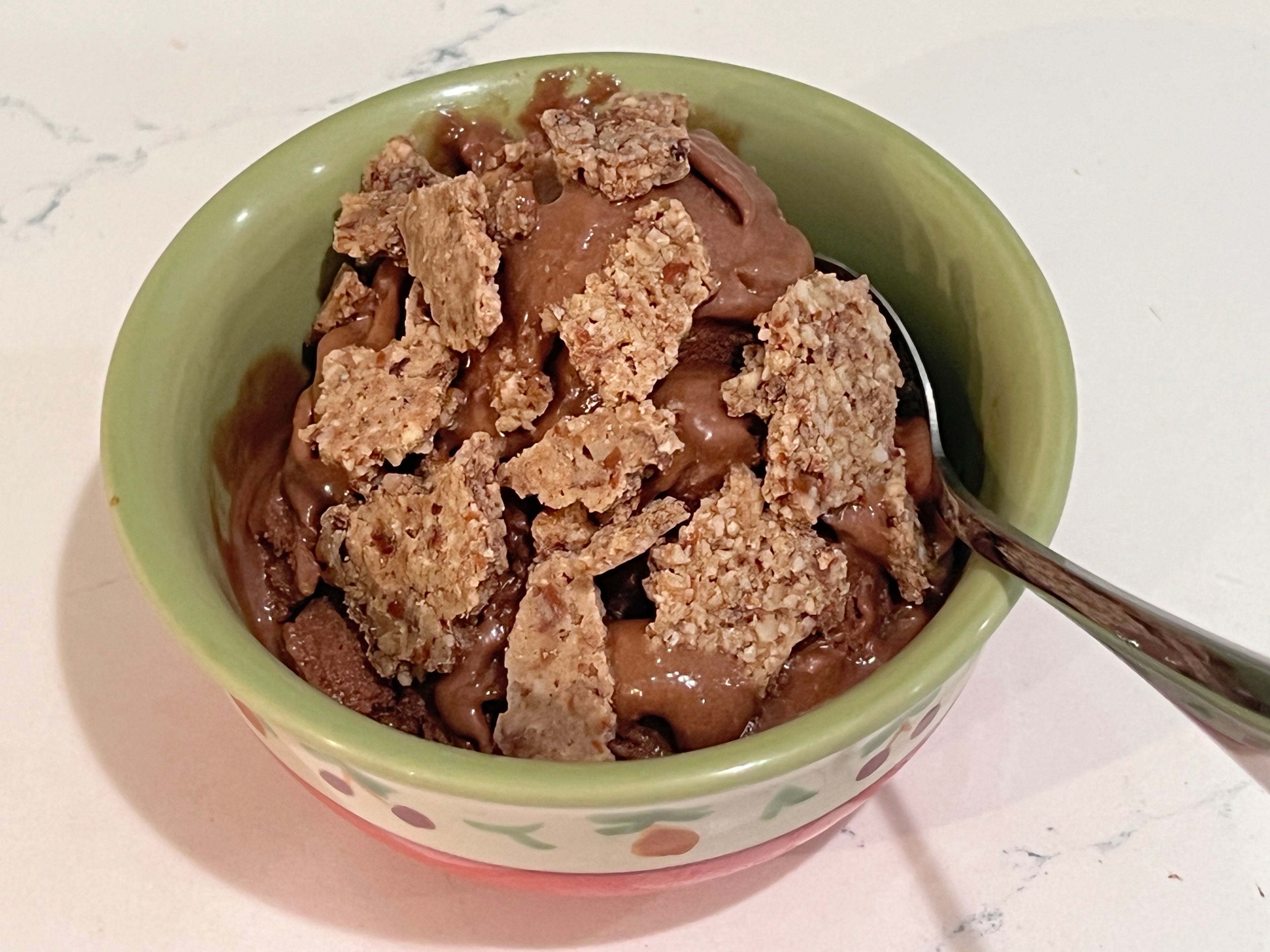 Easy Chocolate Banana Ice Cream with Peanut Butter Swirl (Vegan & Dairy-Free)